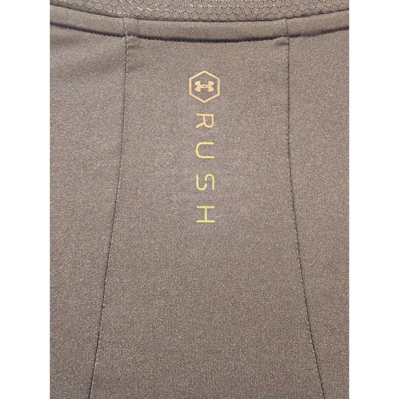 Under Armour Rush Long Sleeve Black Workout Wear Running Breathable Size Medium - Picture 5 of 6